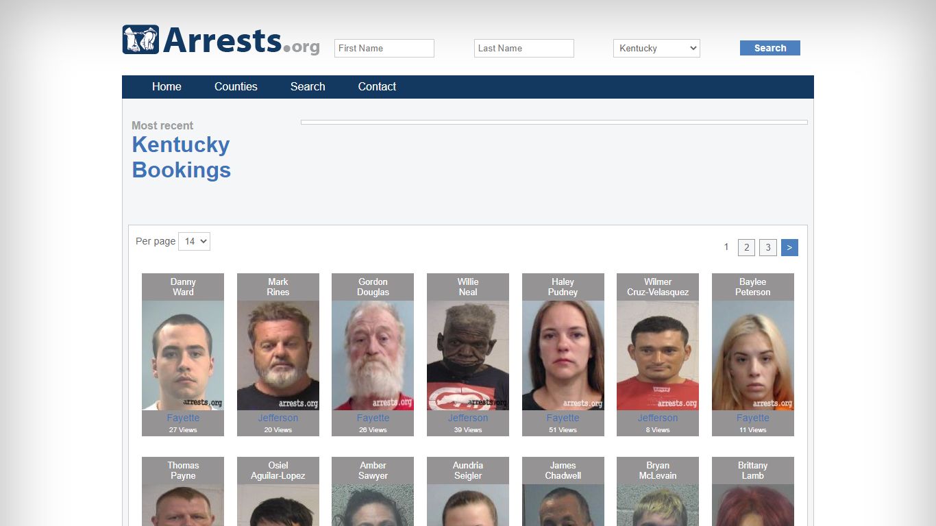 Kentucky Arrests and Inmate Search